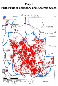 Fuels Reduction and Rangeland Restoration in the Great Basin map
